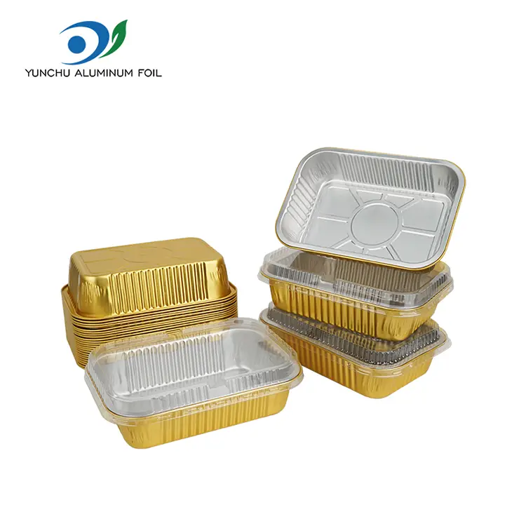 Recipientes descartáveis de alumínio para alumínio de churrasco Recipientes descartáveis de alumínio para alumínio de churrasco