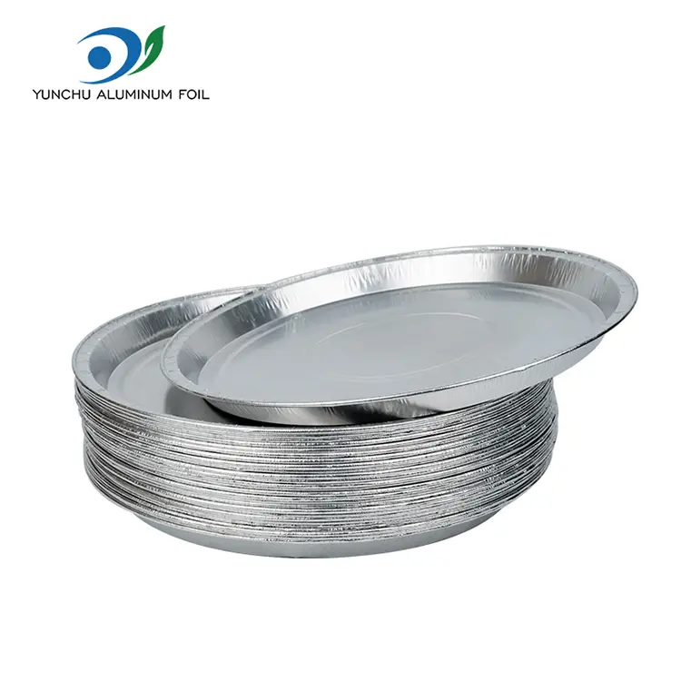 10-12 polegadas Pizza Pan Silver Aluminium Foil recipientes
