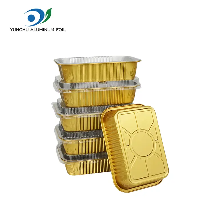Recipientes descartáveis de alumínio para alumínio de churrasco