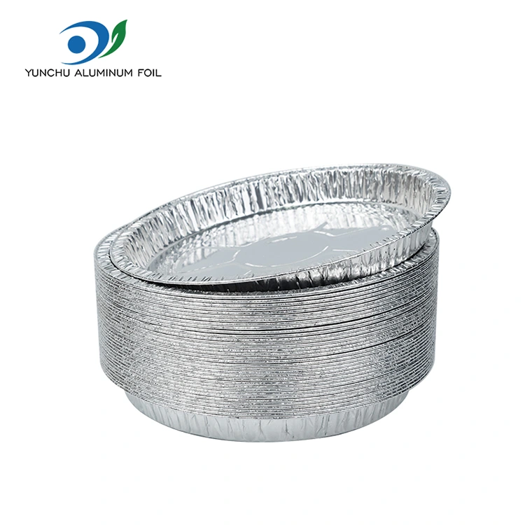 7-9 polegadas de pizza de pizza prateada alumínio recipientes de papel alumínio