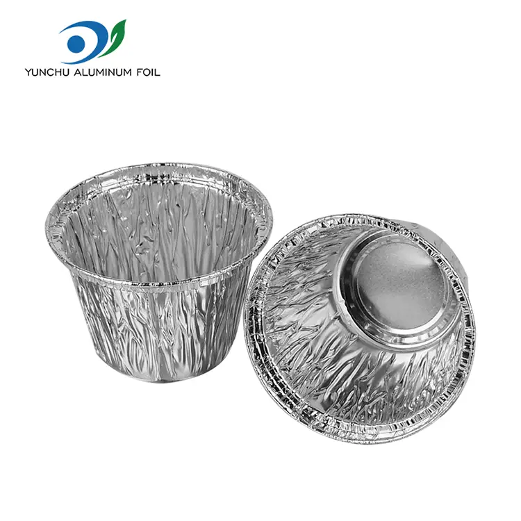 Bolo Mold Frita de ar redonda Silver Aluminium Foil recipientes para fritadeira de ar