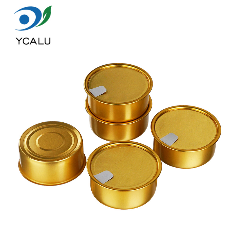 Tigela de ouro de alumínio descartável de qualidade alimentar Tigela de ouro de alumínio descartável de qualidade alimentar