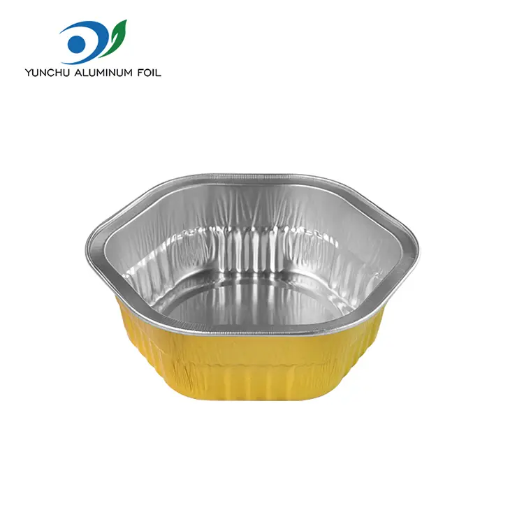 Recipientes de folha de alumínio lisos de paredes lisos com paredes lisos Recipientes de folha de alumínio lisos de paredes lisos com paredes lisos