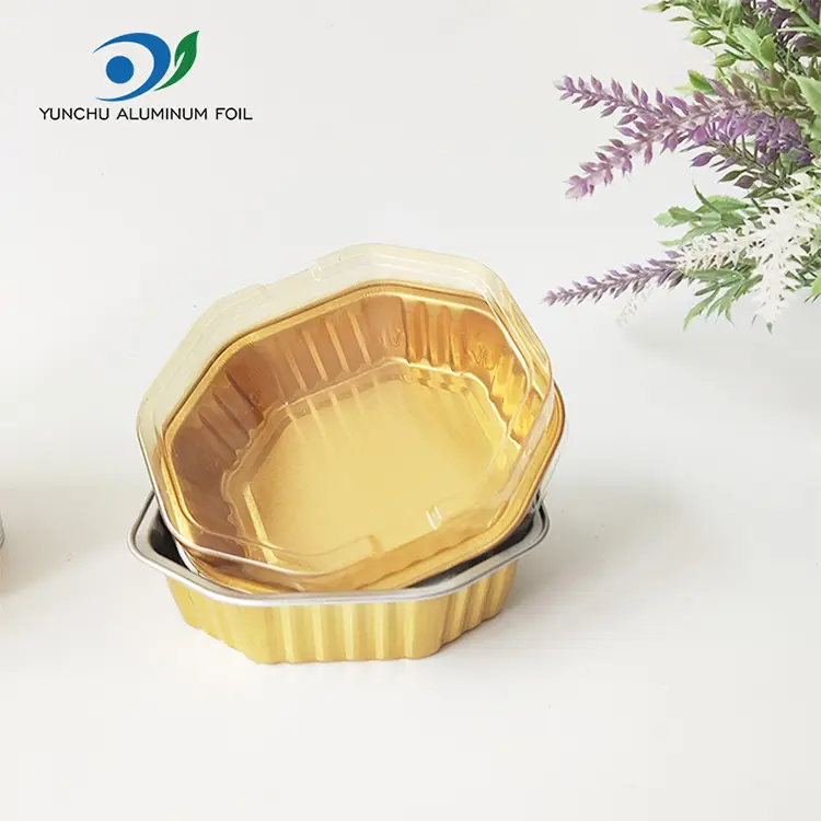 Recipientes de folha de alumínio lisos de paredes lisos com paredes lisos