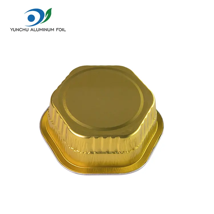Recipientes de folha de alumínio lisos de paredes lisos com paredes lisos