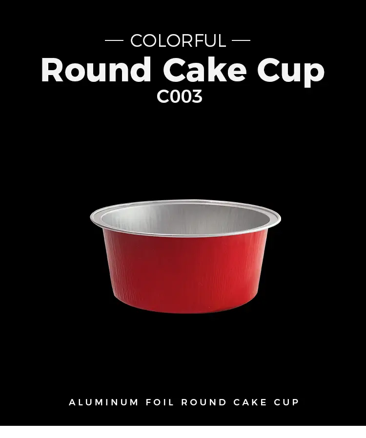 Round color baking Smoothwall Aluminum Foil Containers