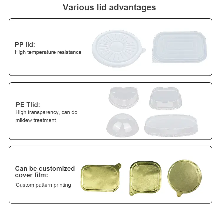 Disposable Takeaway baking trays Golden Aluminum Foil Containers