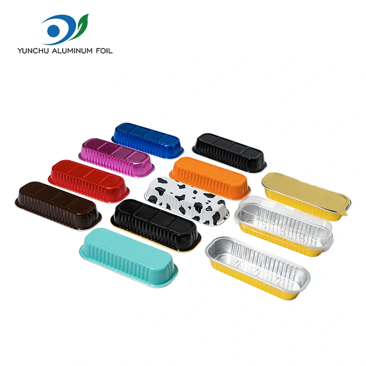 Recipientes retangulares de alumínio