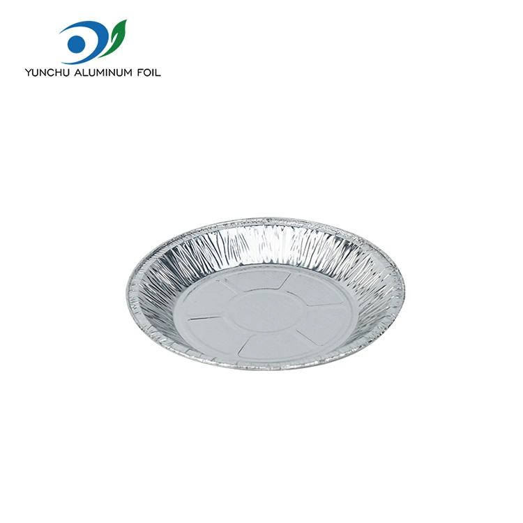 Frita de ar redonda assando Silver Aluminum Foil Alimentos Recipiente