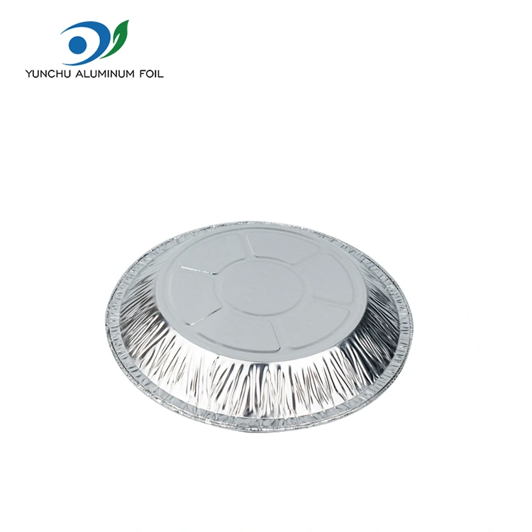 Frita de ar redonda assando Silver Aluminum Foil Alimentos Recipiente